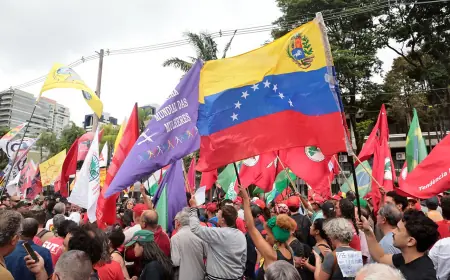 Protesto em SP pede soltura de Maduro e autonomia da Venezuela