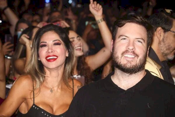 Maíra Cardi e Thiago Nigro vão a show de Maiara & Maraisa juntos