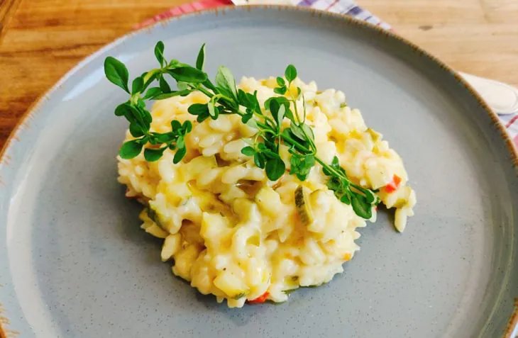 Risoto de abobrinha fácil