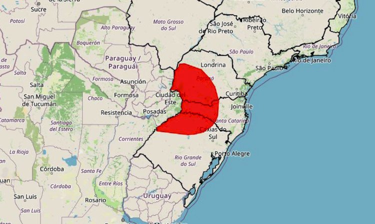 Frente fria e ciclone extratropical elevam risco de tempestades no Sul