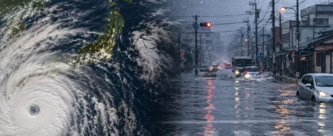 Tufão se aproxima do Japão e autoridades alertam para enchentes e deslizamentos